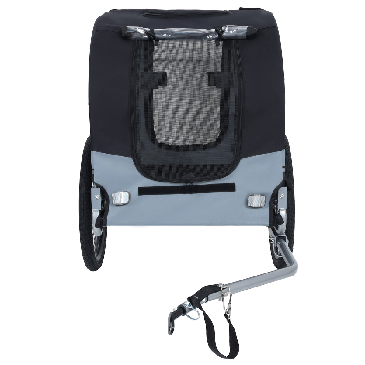 Large Folding Bike Trailer for Dogs – 66LB Capacity All-Terrain Pet Carrier