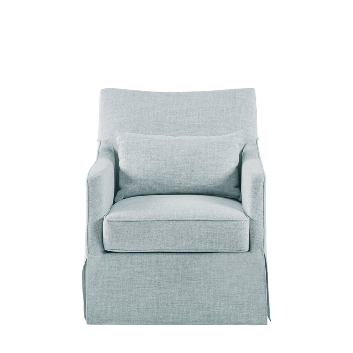 Traditional Design London Skirted Swivel Chair