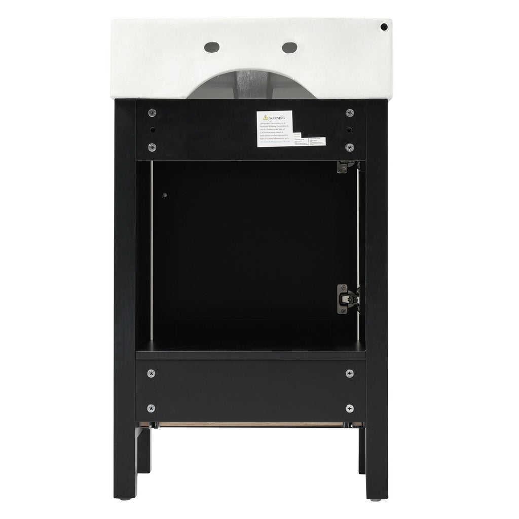 Bathroom Vanity With Sink, Frame And Drawer