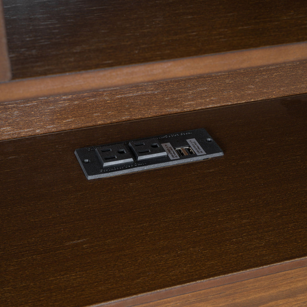 Platform Bed With Multi Storage Headboard, USB And Drawers