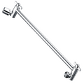 15 Inch Solid Brass Shower Head Extension Arm, Height & Angle Adjustable