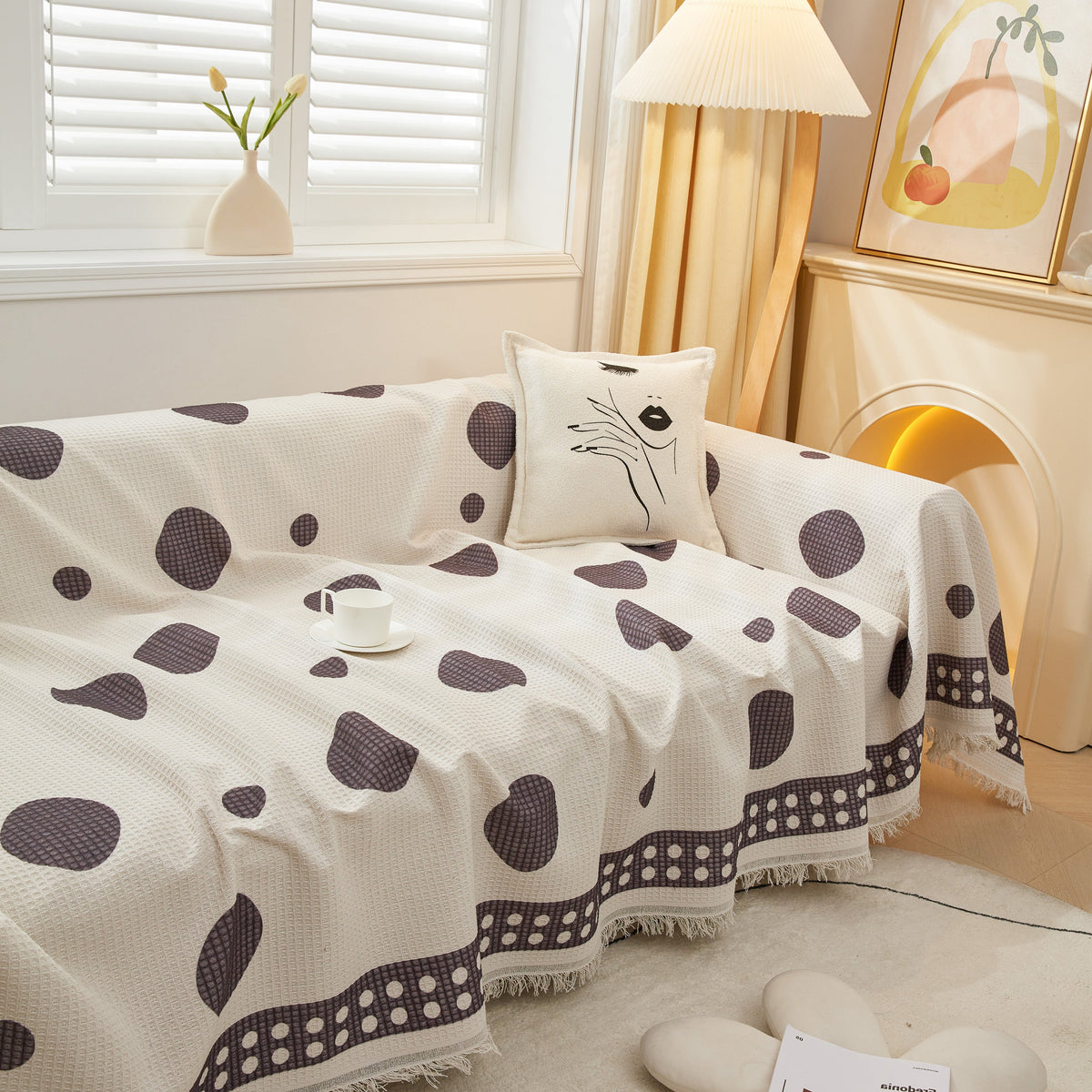 High-Quality Fabric Non-Slip Sofa Cover Throw, Throw Blankets for Couch, Furniture Covers for Pets