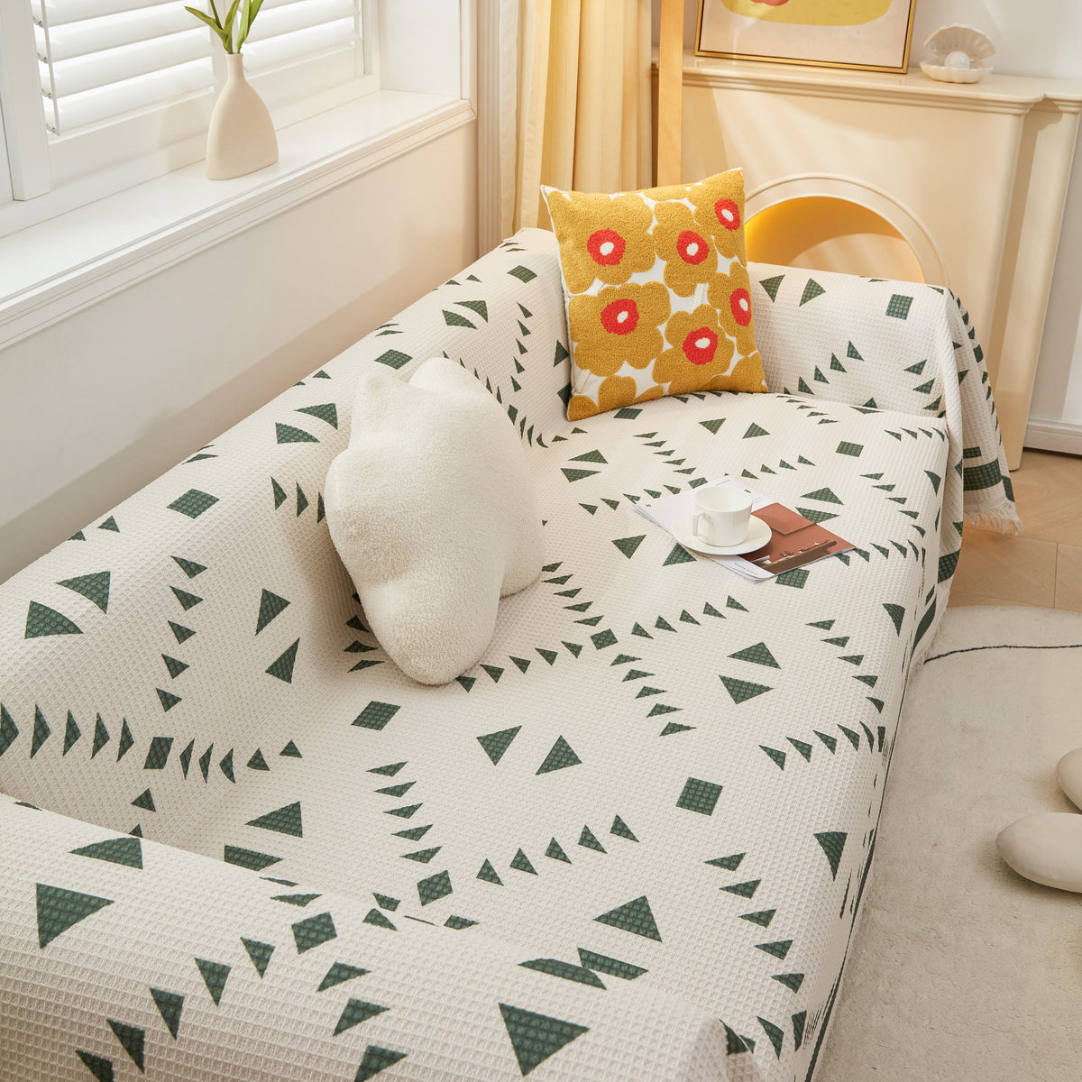 High-Quality Fabric Non-Slip Sofa Cover Throw, Throw Blankets for Couch, Furniture Covers for Pets