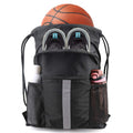 Basketball Football Drawstring Backpack Belt Shoe Compartment