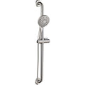 Stainless Steel Slide Bar Grab Rail Set  Includes Handheld Shower Head and 69'' Hose