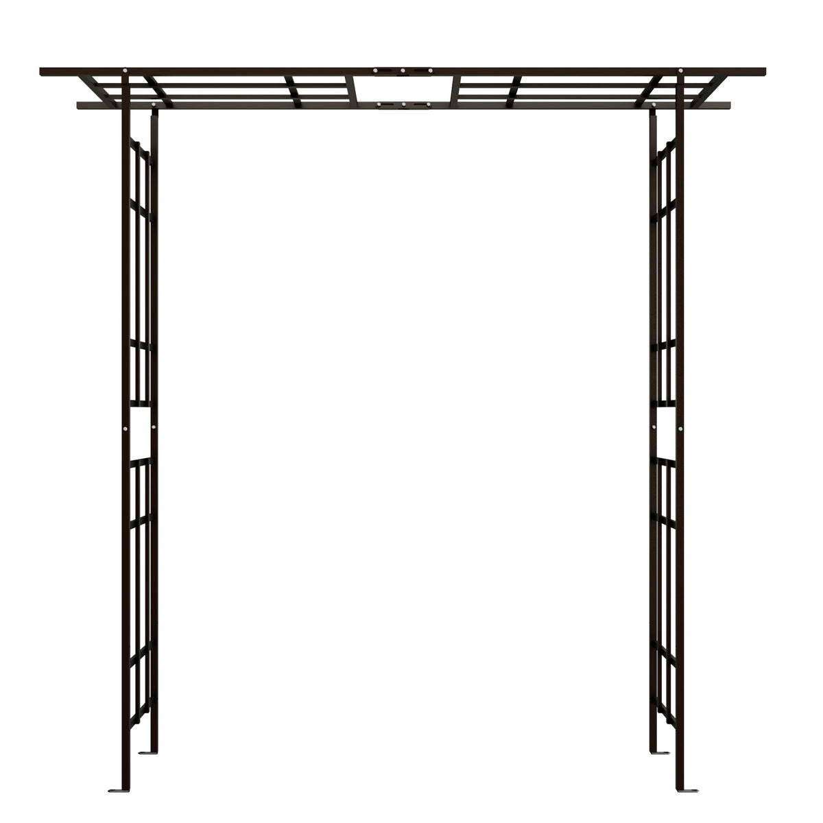 Metal Garden Arch with Adjustable Width for Climbing Plants