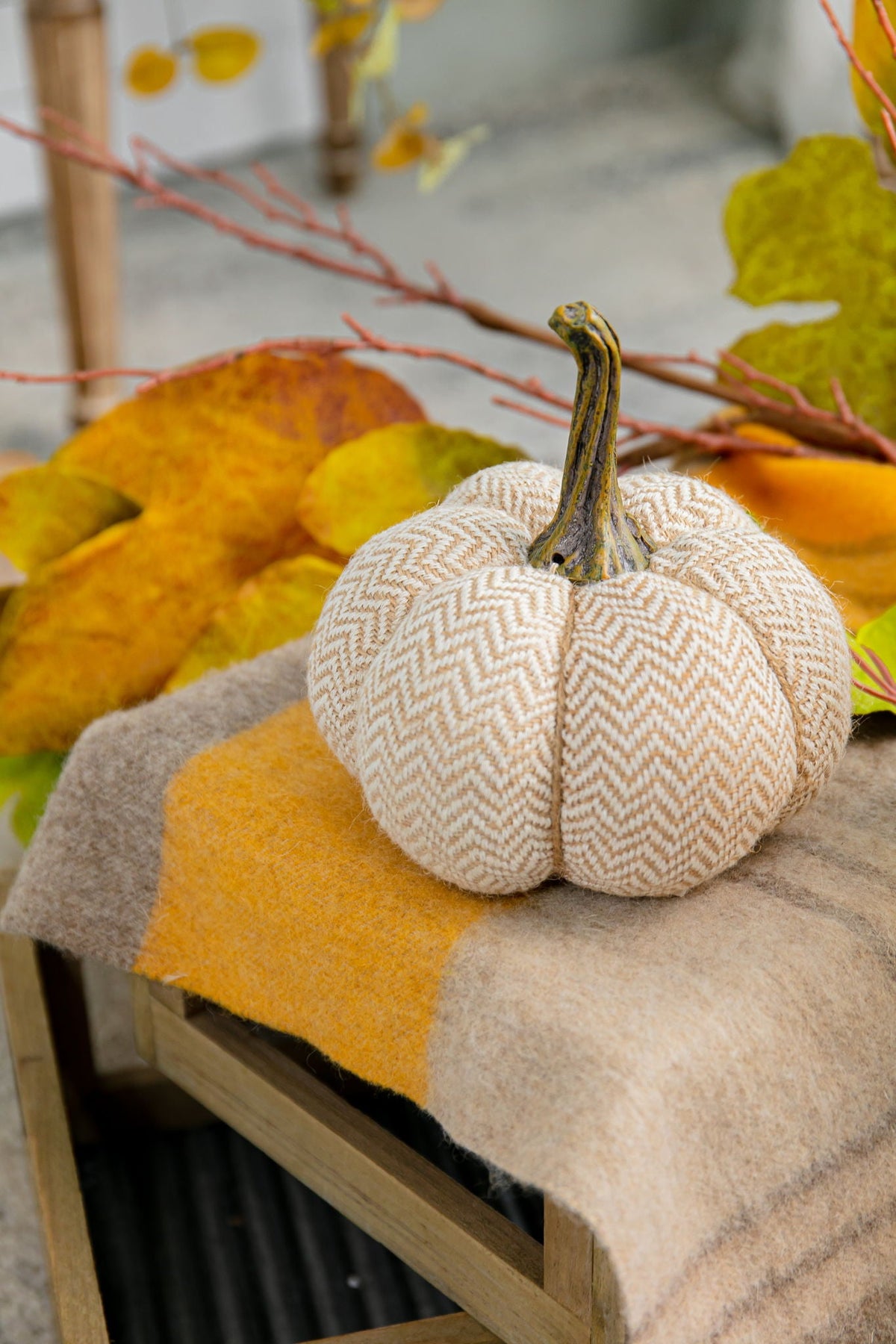 Weighted Pumpkin Ornament Decor For Holiday