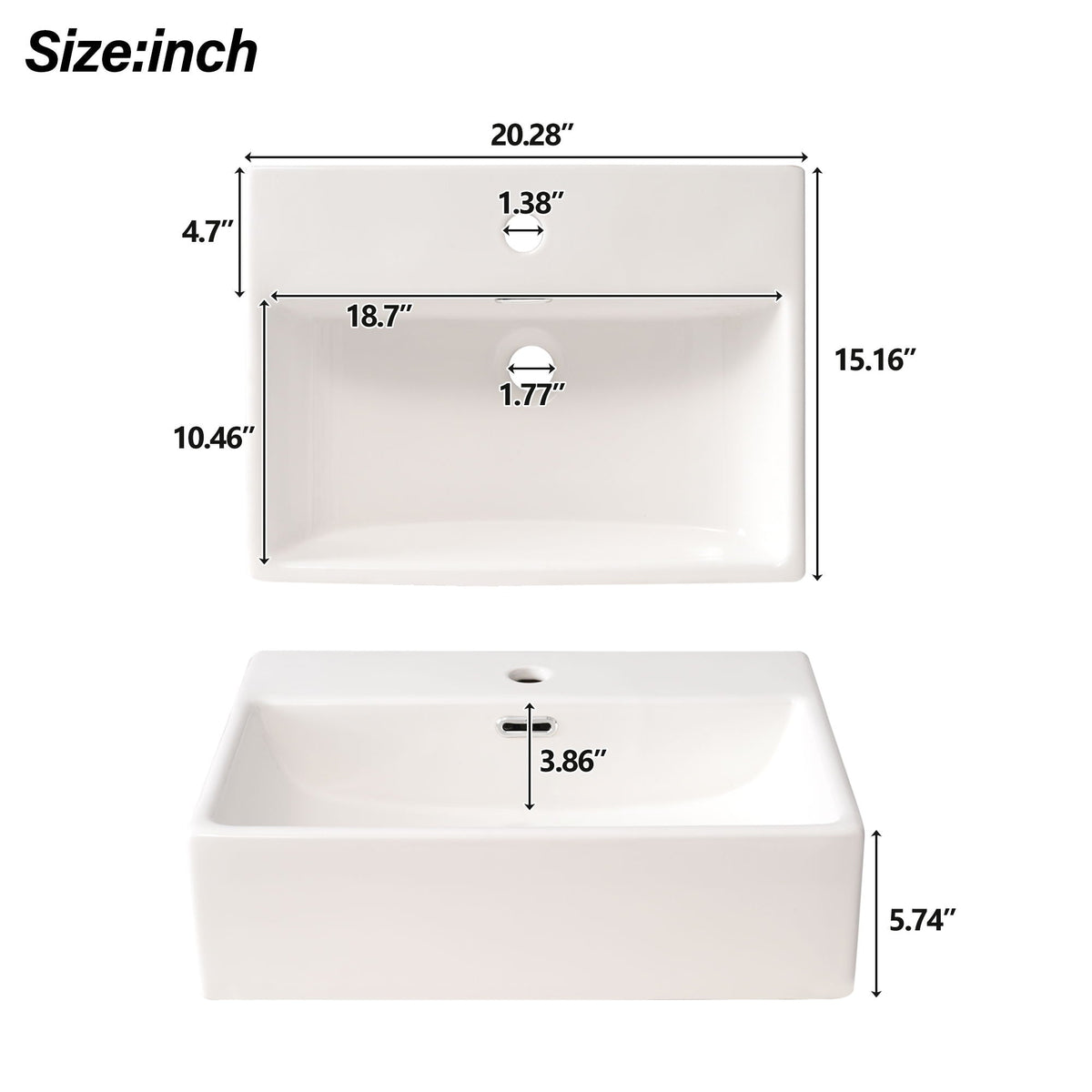 Bathroom Vanity With Sink, Frame And Drawer