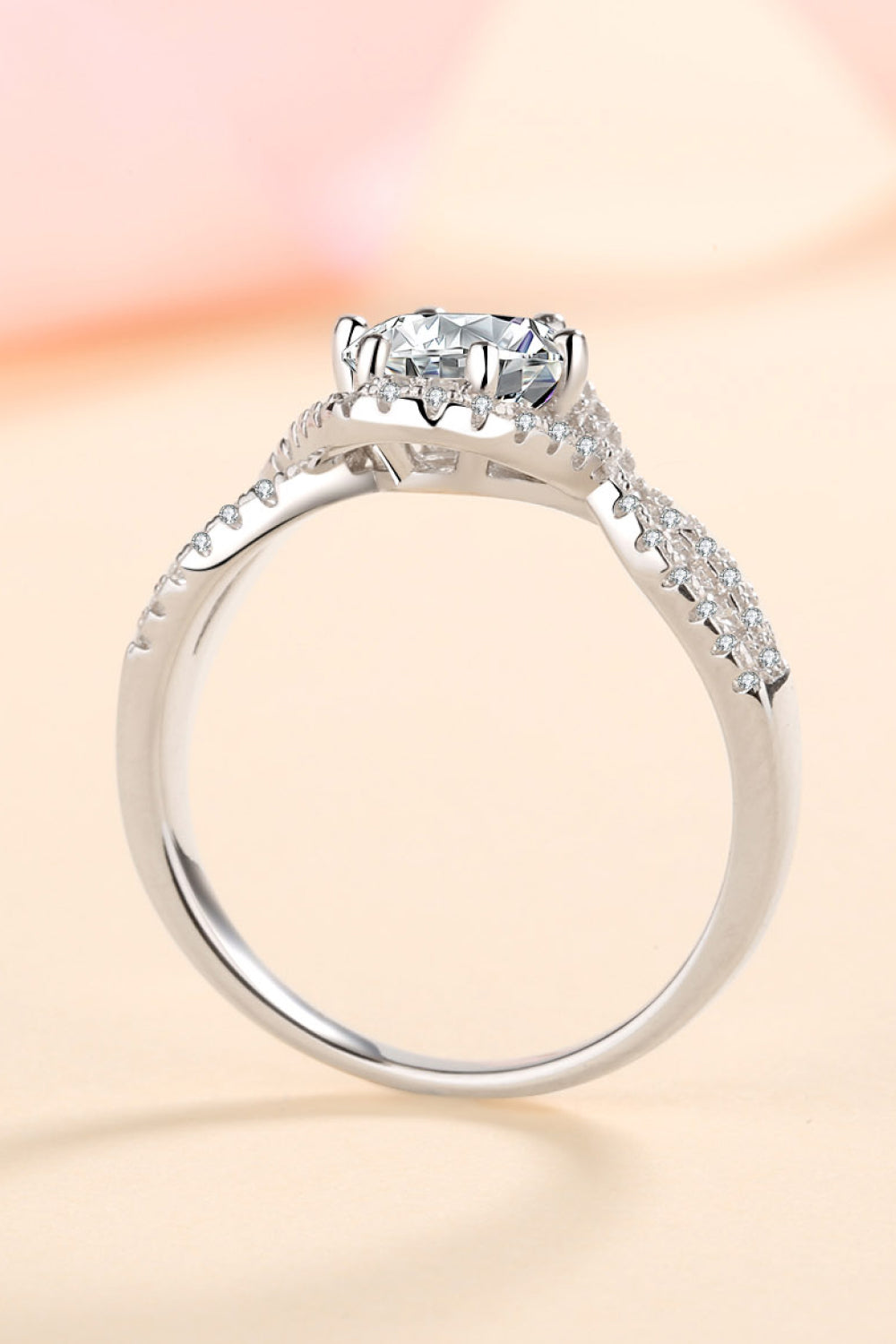 Feel The Joy Pure Sterling Silver Brilliant Round Cut Sparkala™ Ring