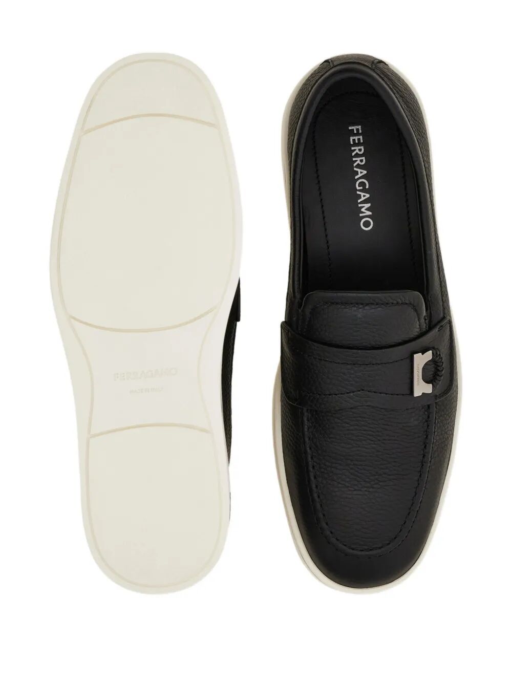 Ferragamo Men's Leather Moccasin Loafers