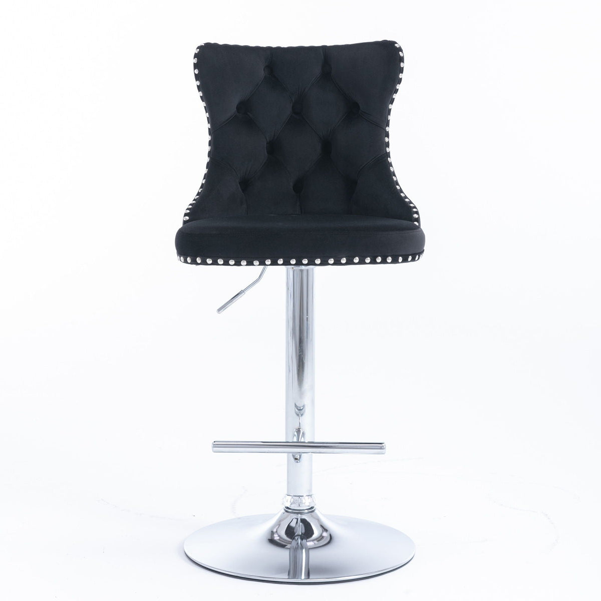 Swivel Adjustable Height Barstools Set of 2