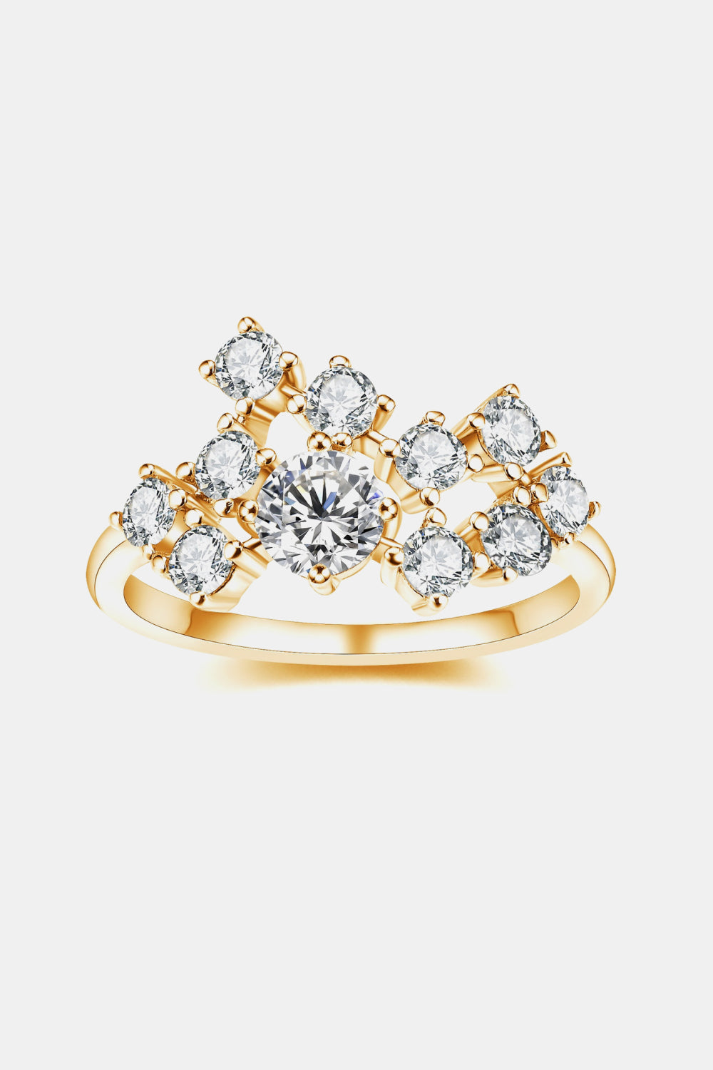 1.2 Carat Sparkala™ Platinum Over Pure Sterling Silver Ring