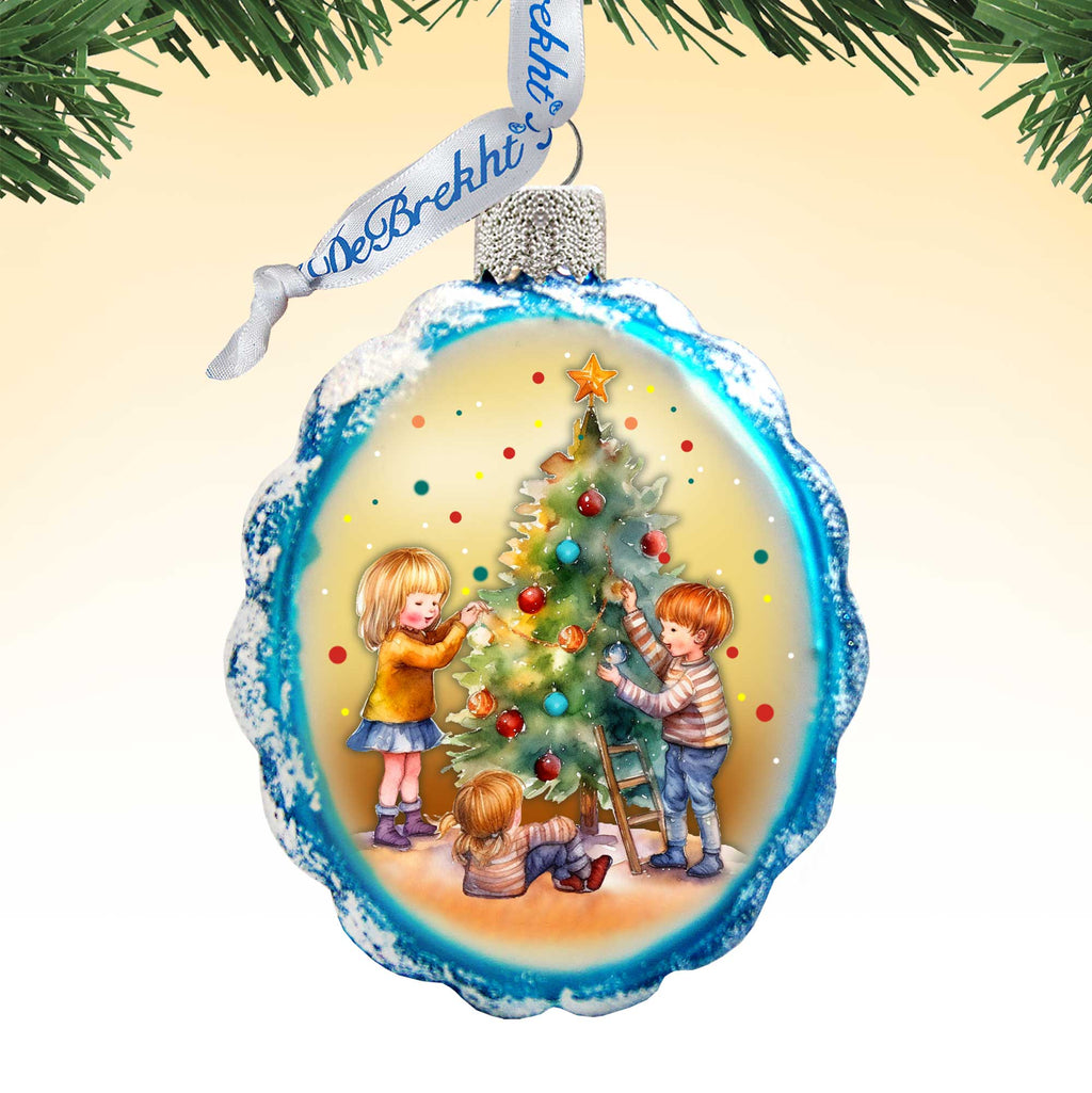 Joyful Traditions Mercury Glass Ornaments by G. Debrekht - Christmas Decor - 776036