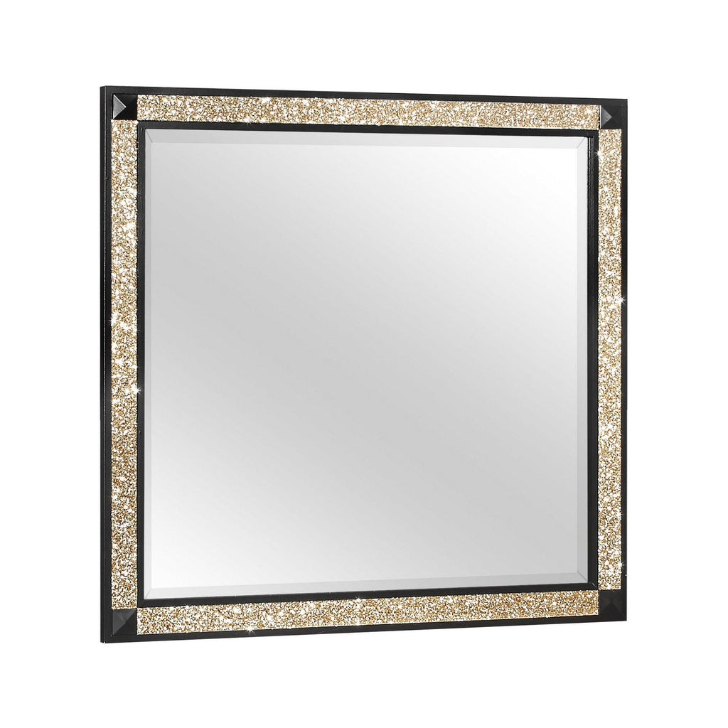 Lively - Bedroom Set With Glitter Detail And Padded Headboard