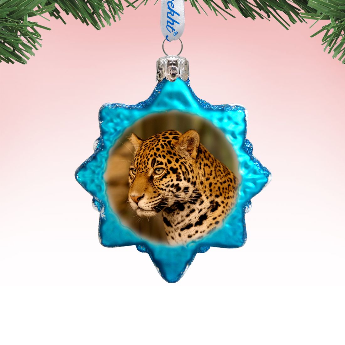 Cheetah Mercury Glass Ornament by G. DeBrekht - Wildlife Holiday Decor - 771041