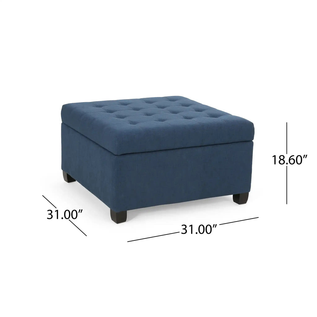 Isabella - Contemporary Ottoman With Storage
