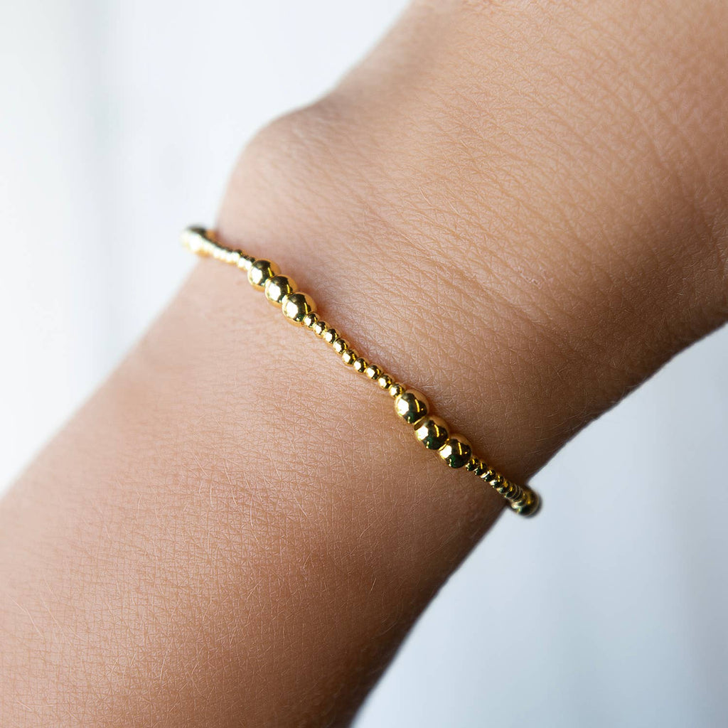 Gold Beaded Bracelet