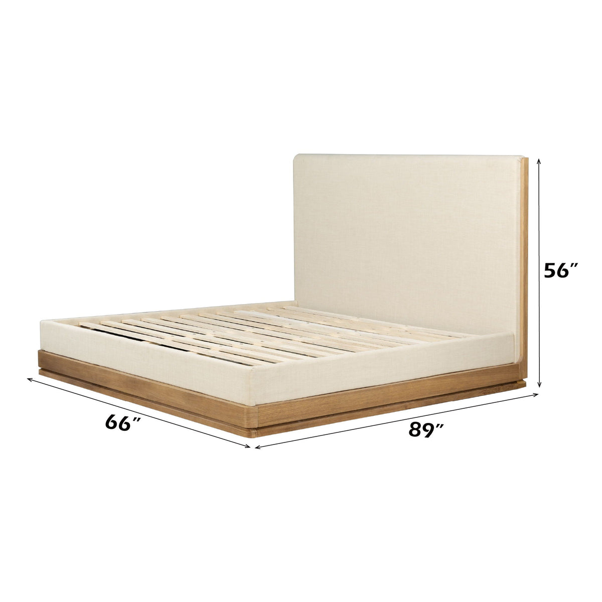 Zoey - Queen Bed - Beige