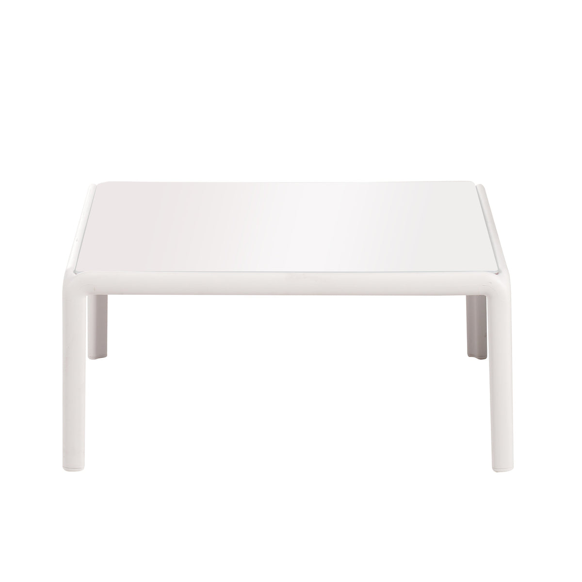 The Sleek All-Weather Resin Outdoor Loveseat and Coffee Table Set