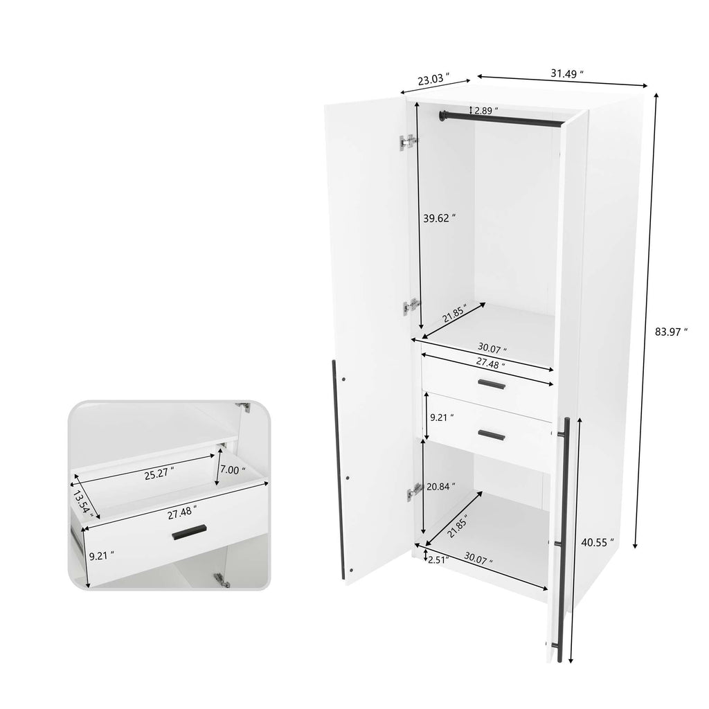 Lee - Free Standing Wardrobe Closet