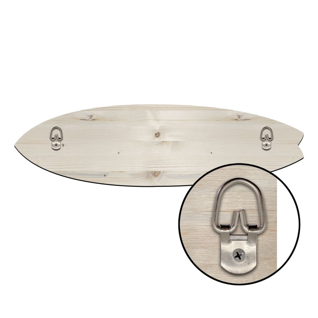 Island Surfboard Coastal Door Art by G. DeBrekht - Coastal Holiday Decor - 8490101HS