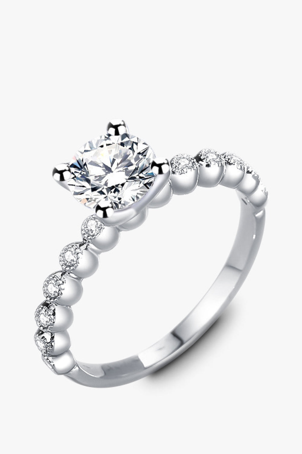 Classic 4-Prong Brilliant Round Cut Sparkala™ Ring