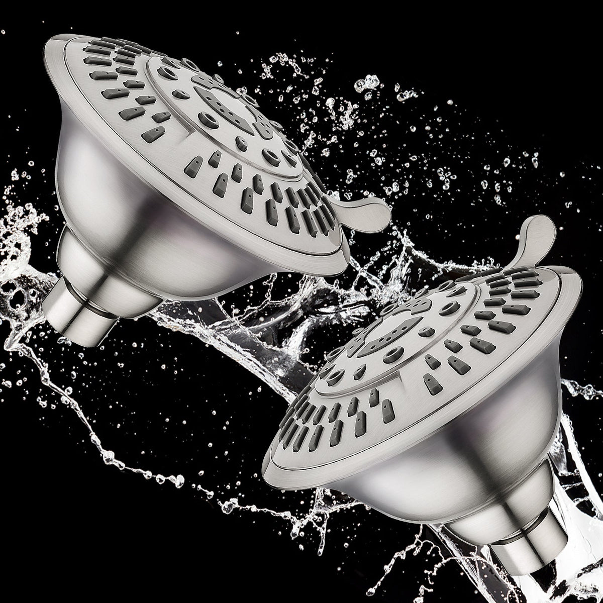 9-Spray Rain Shower Head-Angle Adjustable Fixed Shower Head