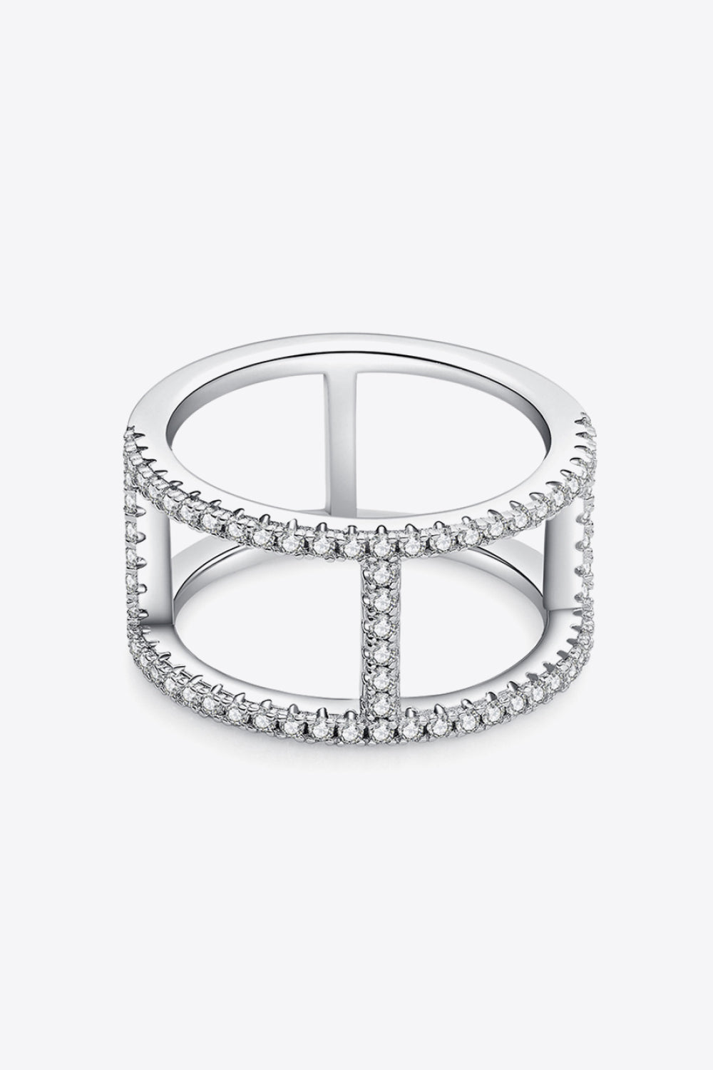 Always Get Better Sparkala™ Box Ring (Platinum Over Pure Sterling Silver)