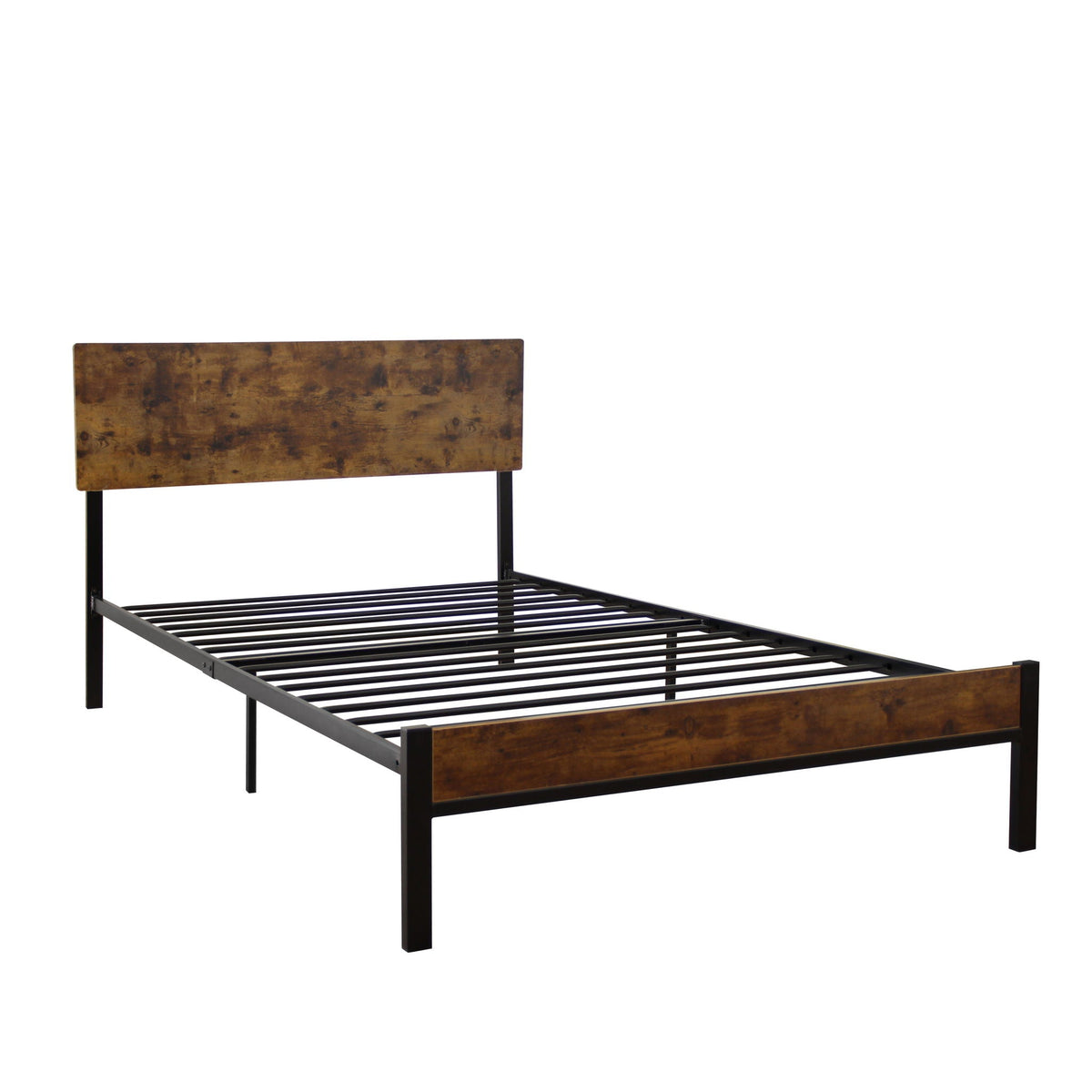 Twin Metal Bed Sturdy System Metal Bed Frame - Black