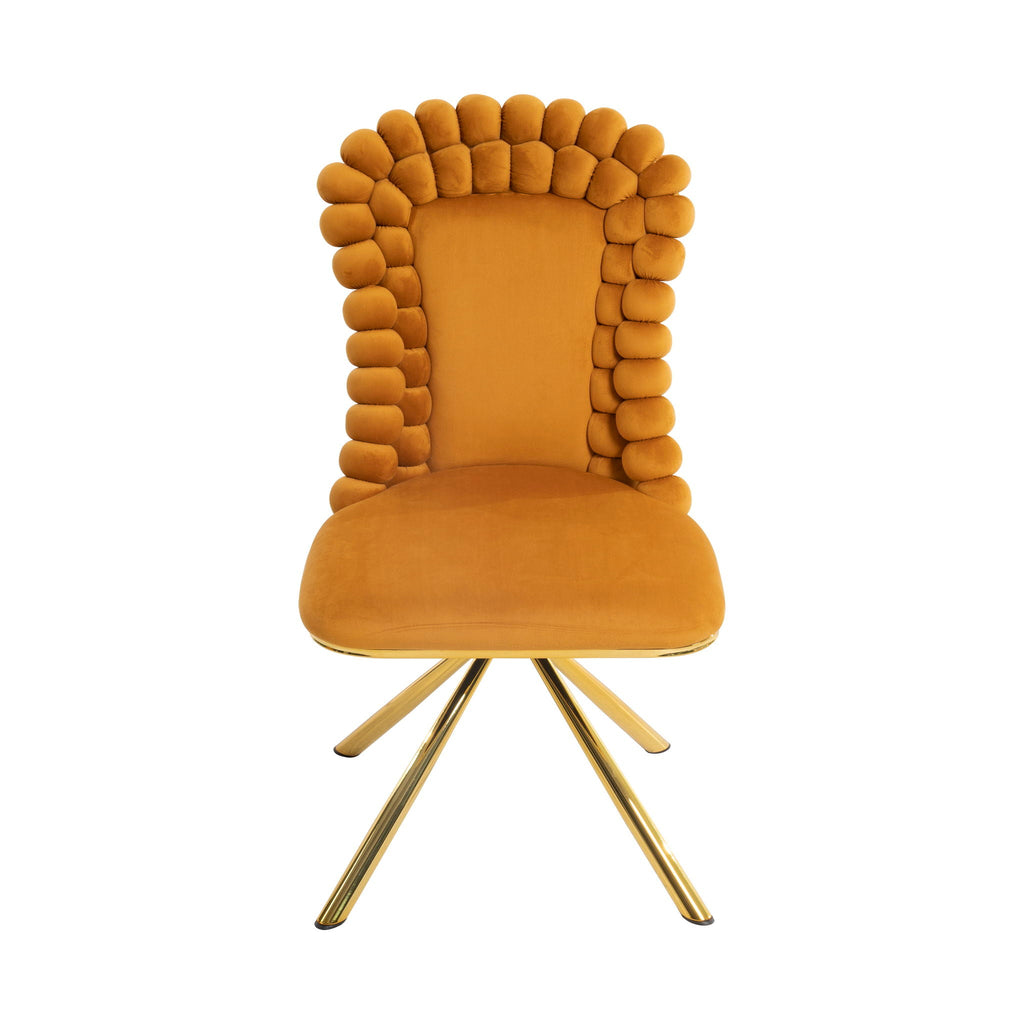 Upholstered Swivel Dining Chairs (Set of 2)
