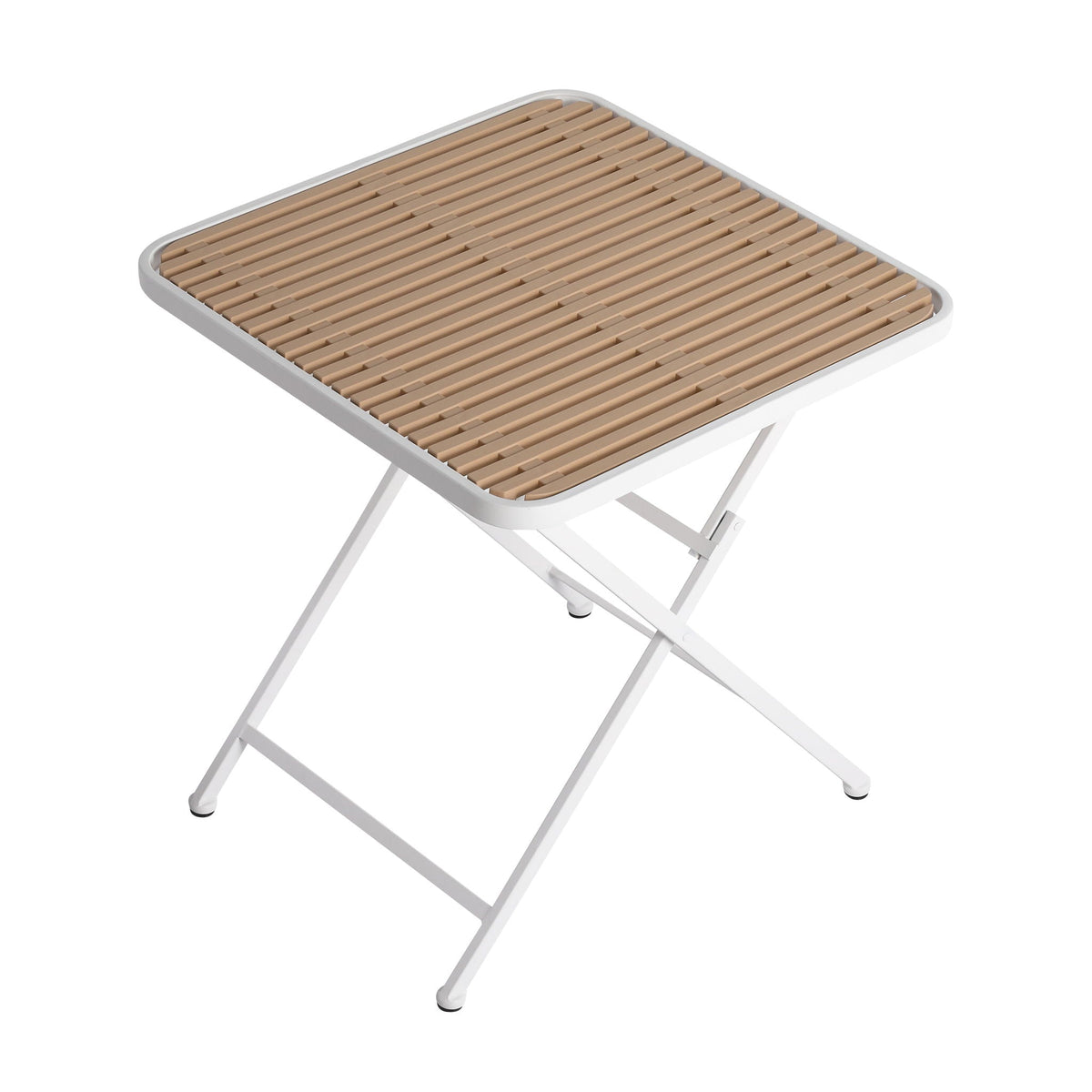 4 Piece Set Of Modern Designed Single Chairs With Folding Square Table