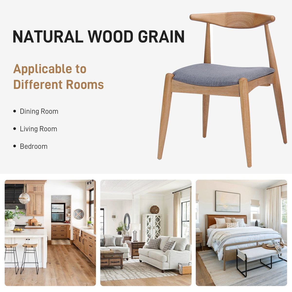5 Piece Dining Set With Upholstered Chairs