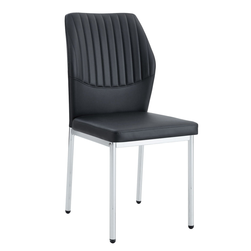 Luxury Simple High Resilience Dining Chair With Metal Legs