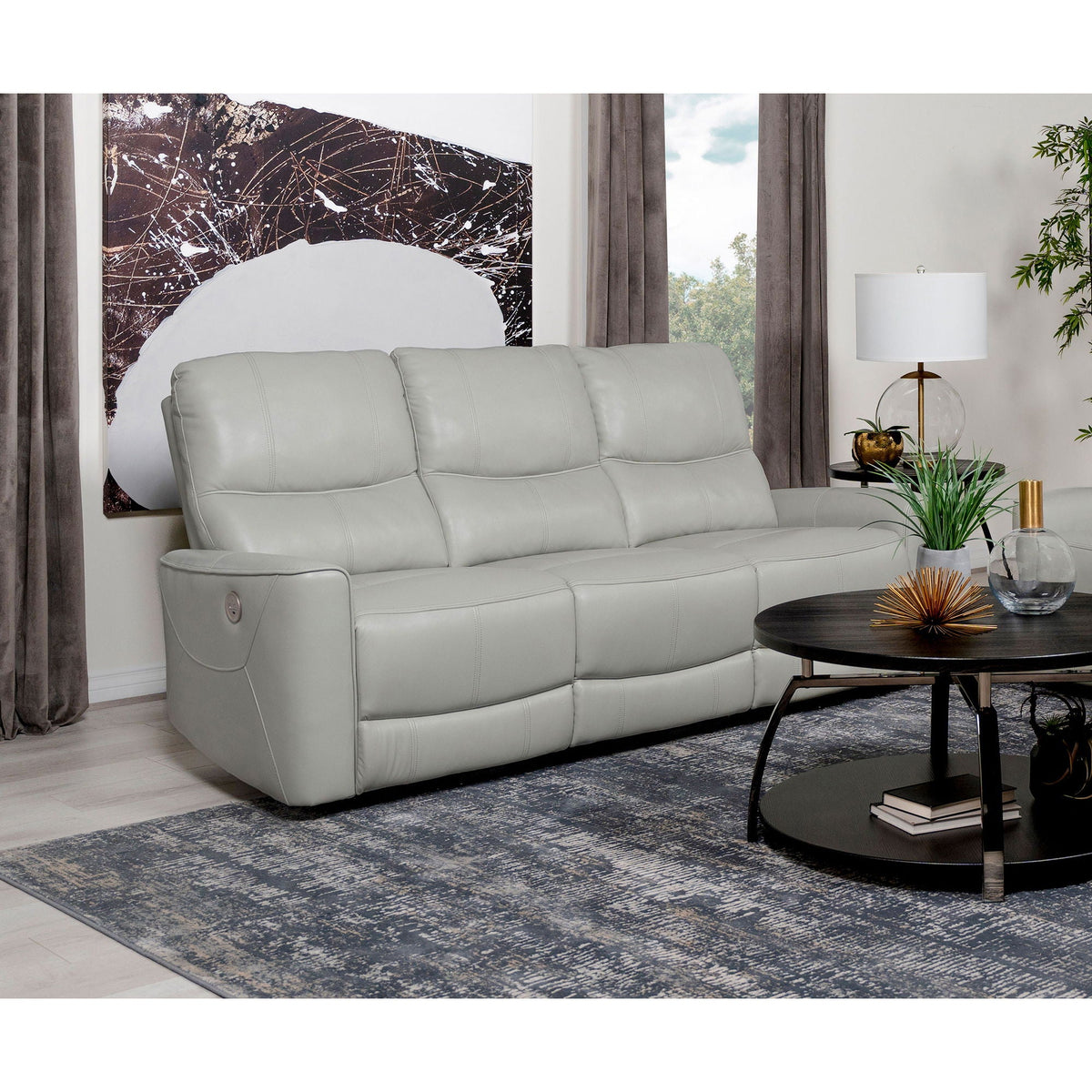 Ashland - Power Reclining Sofa With USB Charging