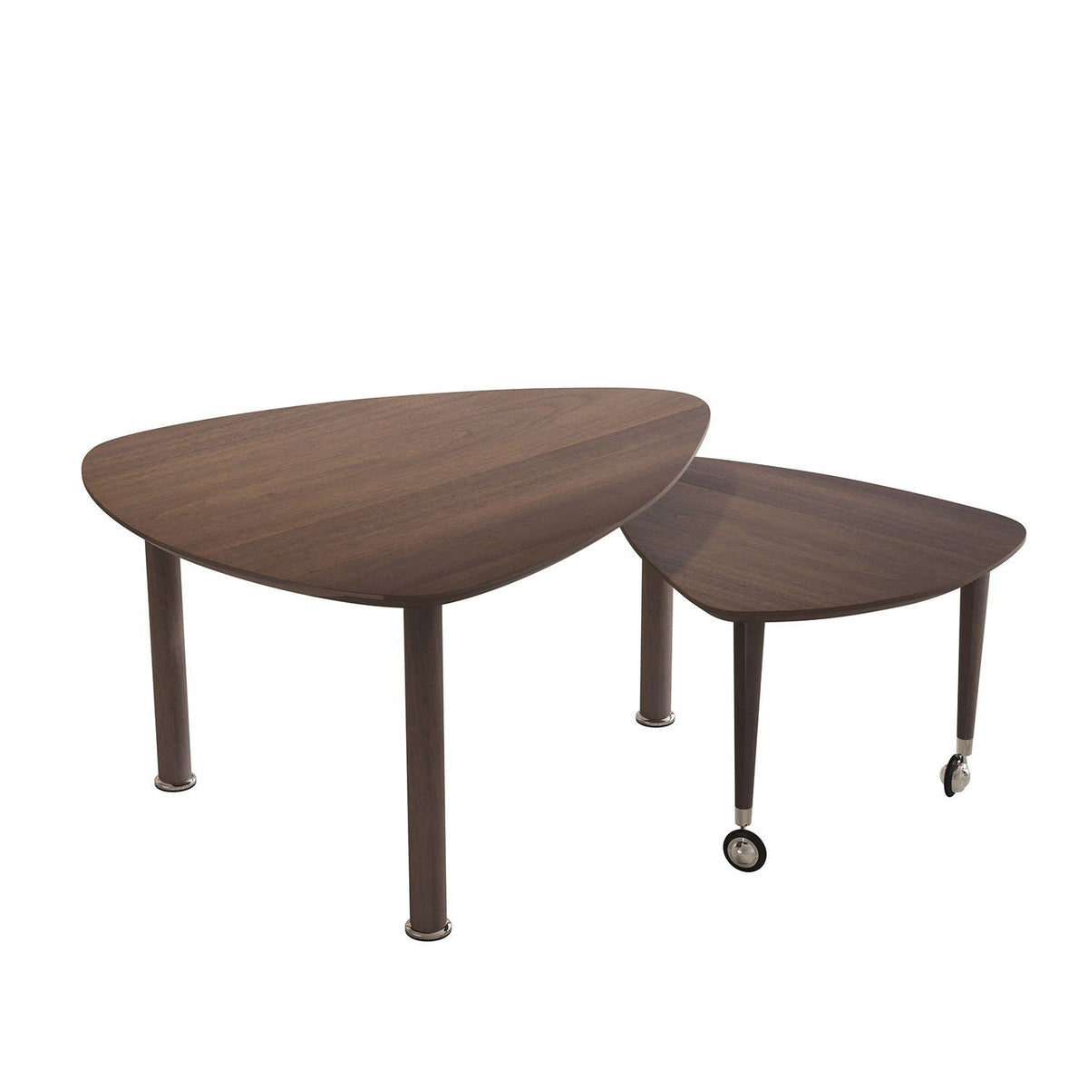 360 Degree Rotatable Coffee Table With Solid Legs