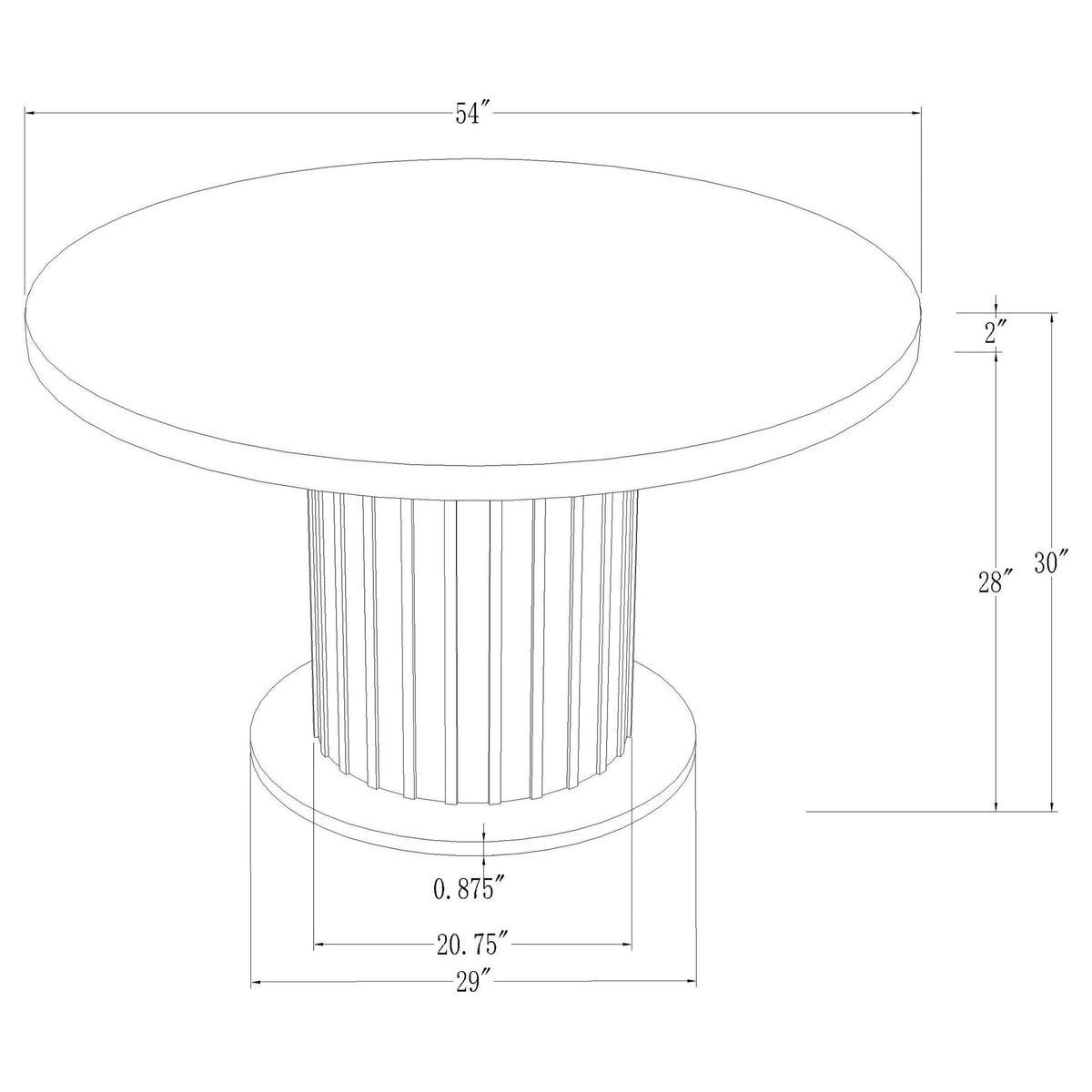 Sherry - 5 Piece Round Dining Table Set