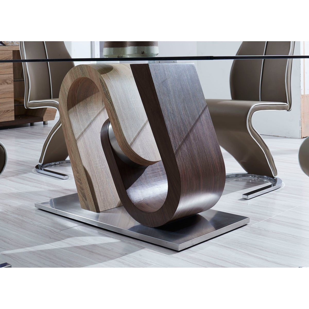 Tony - Dining Table - Brown / Beige