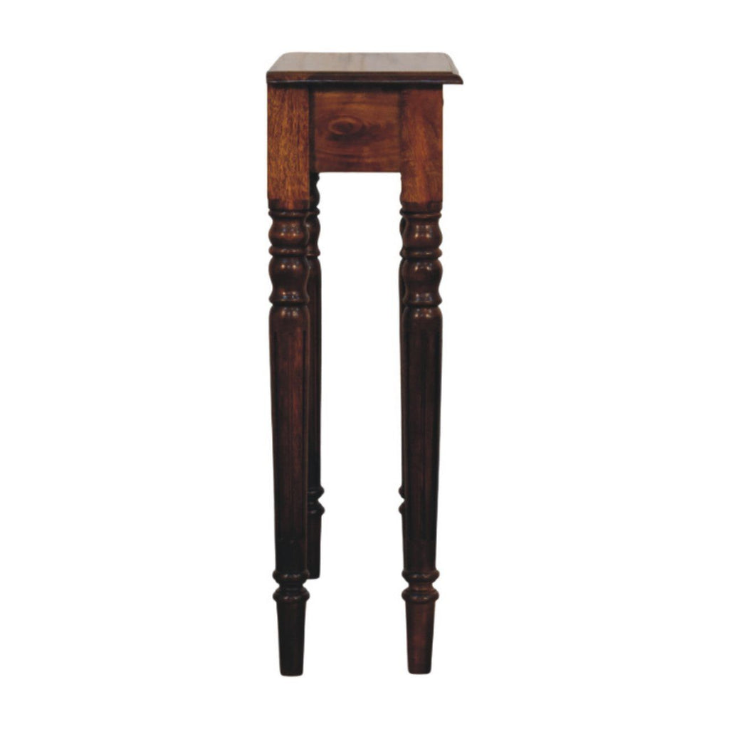 Turned Legs Drawer Console Table