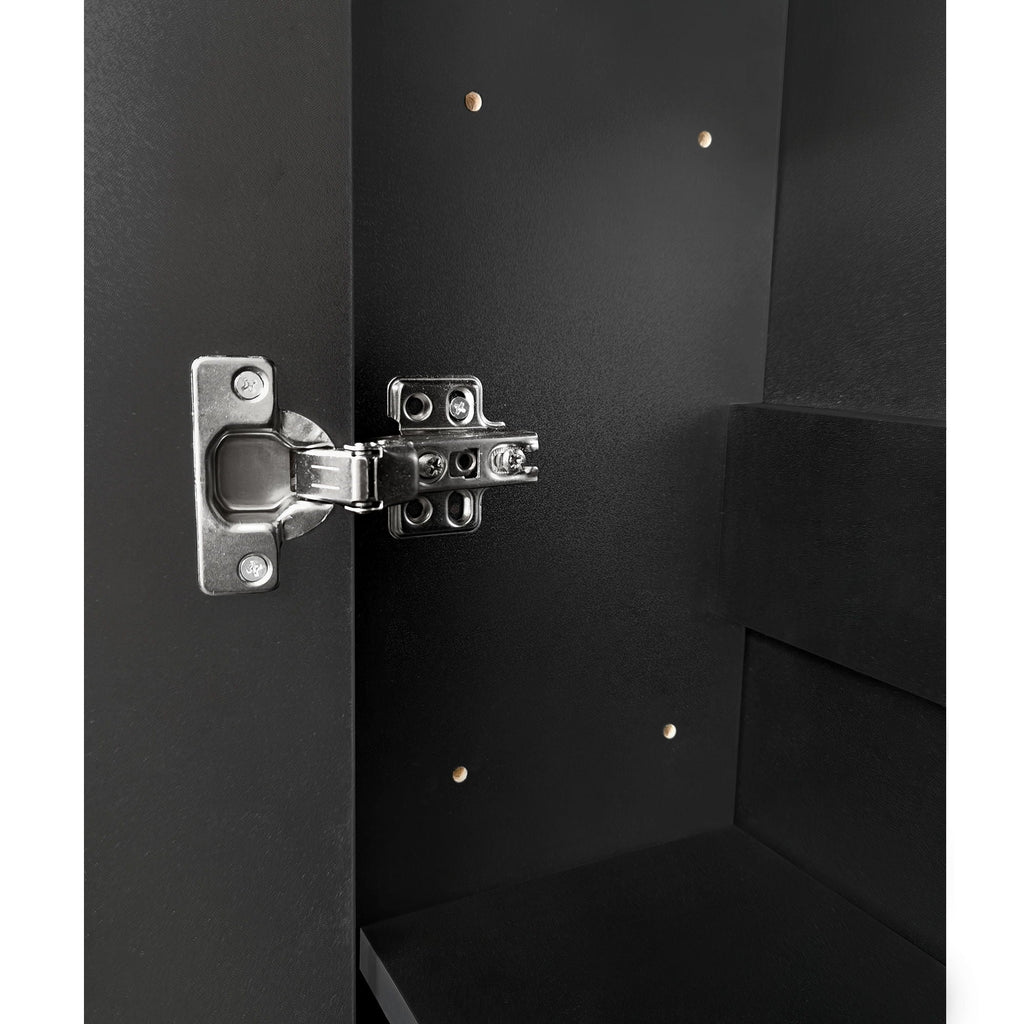 On Trend Multifunctional Tipping Bucket Shoe Cabinet With Storage Shelf & 6 Flip Drawers