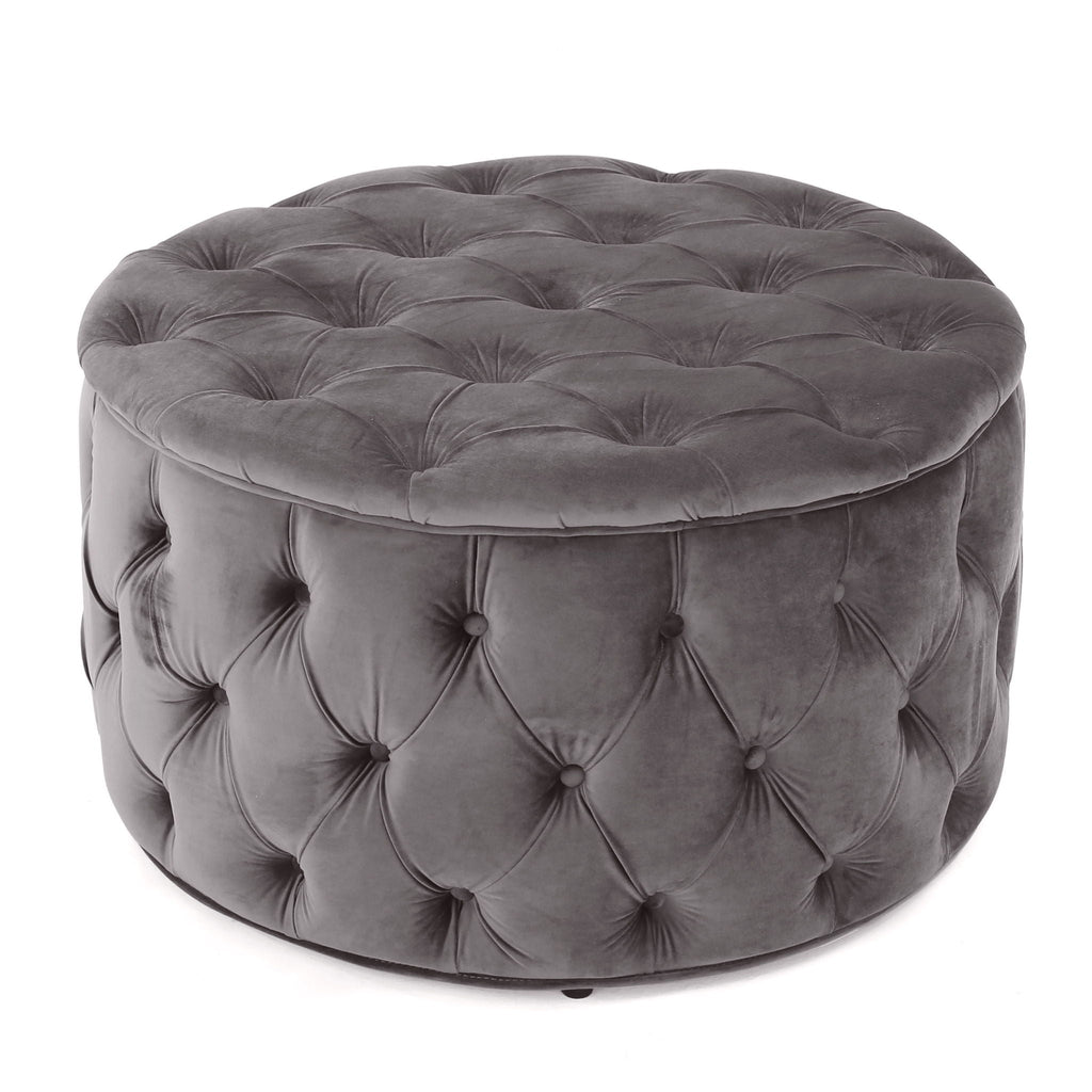 Modern Glam Ottoman Velvet