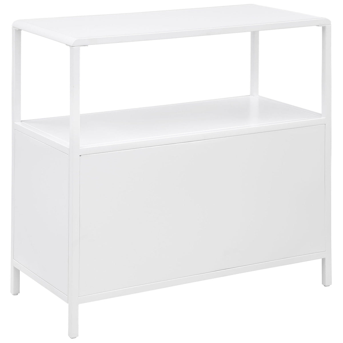 Kenneth - 2 Door Radio Weave Accent Cabinet - White