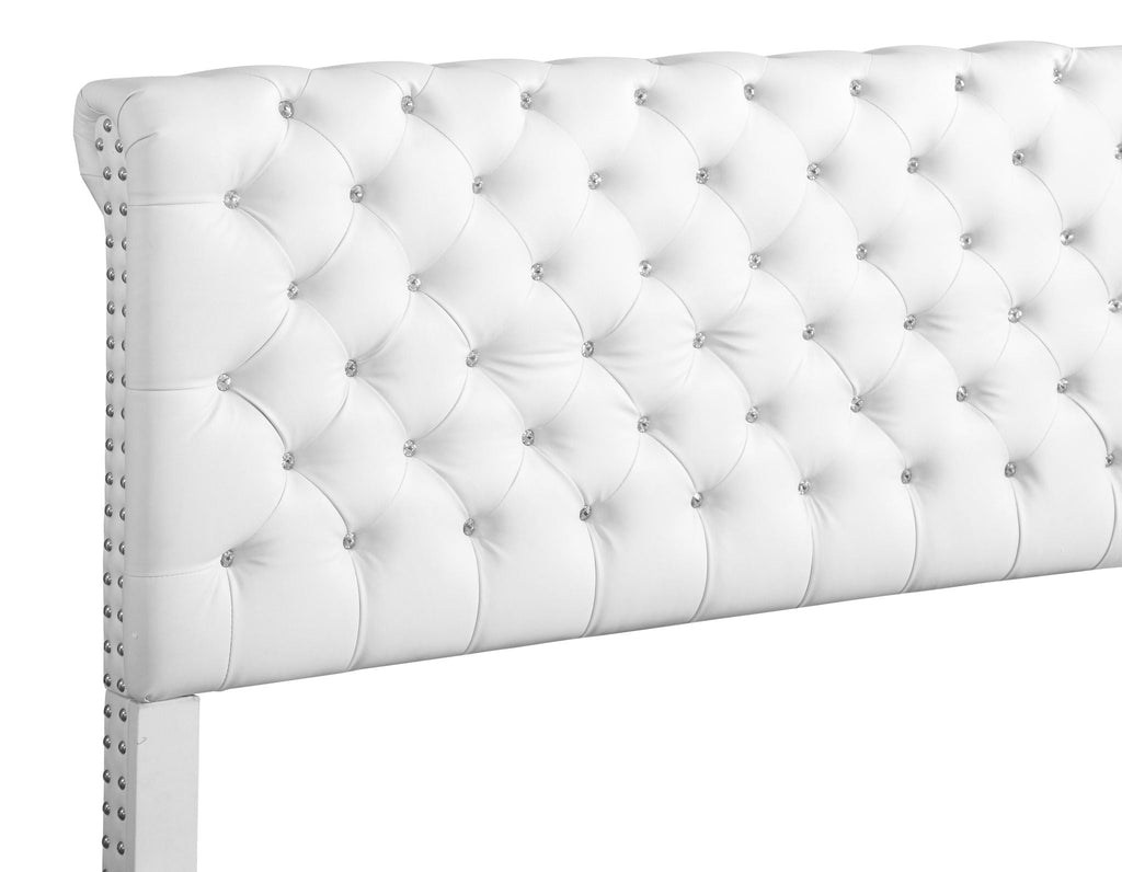 Elegant Transitional Upholstered Bed