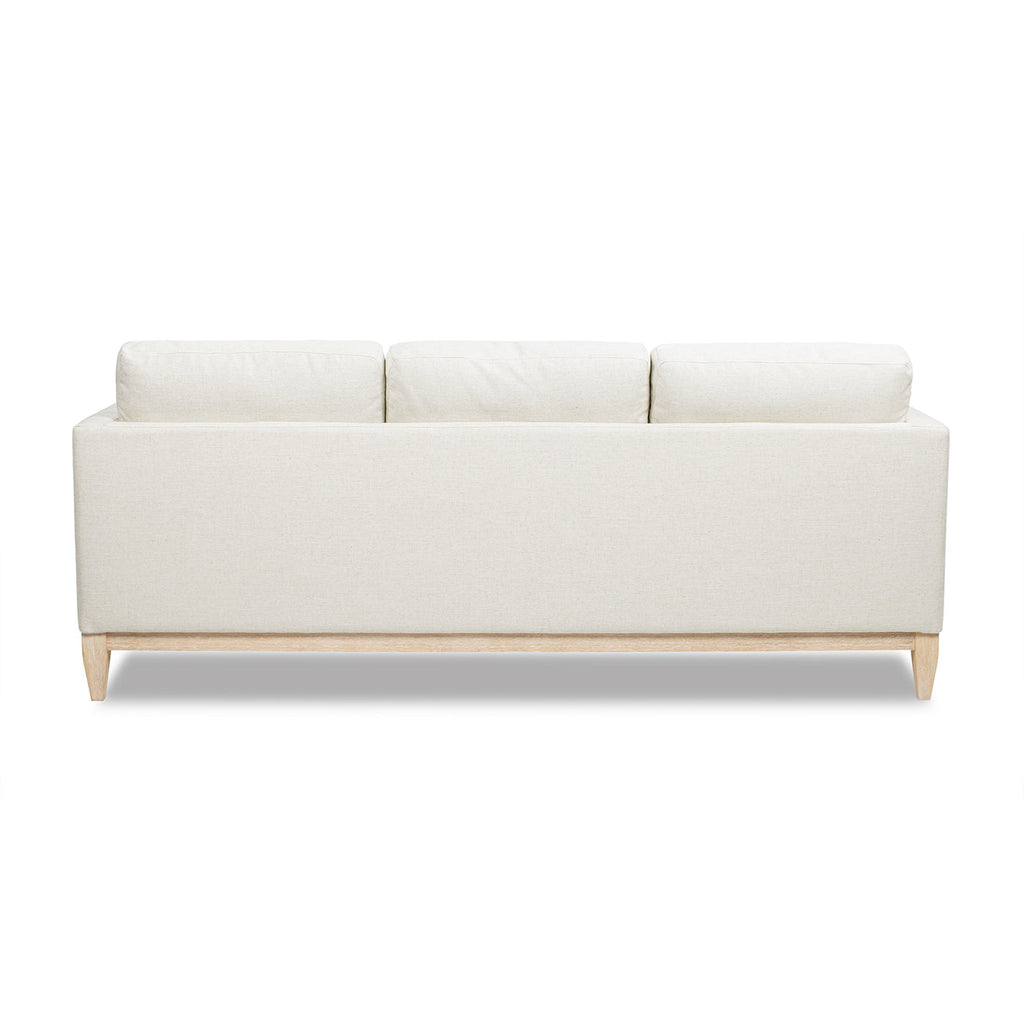 Knox 84' Modern Farmhouse Sofa, Flax White Linen