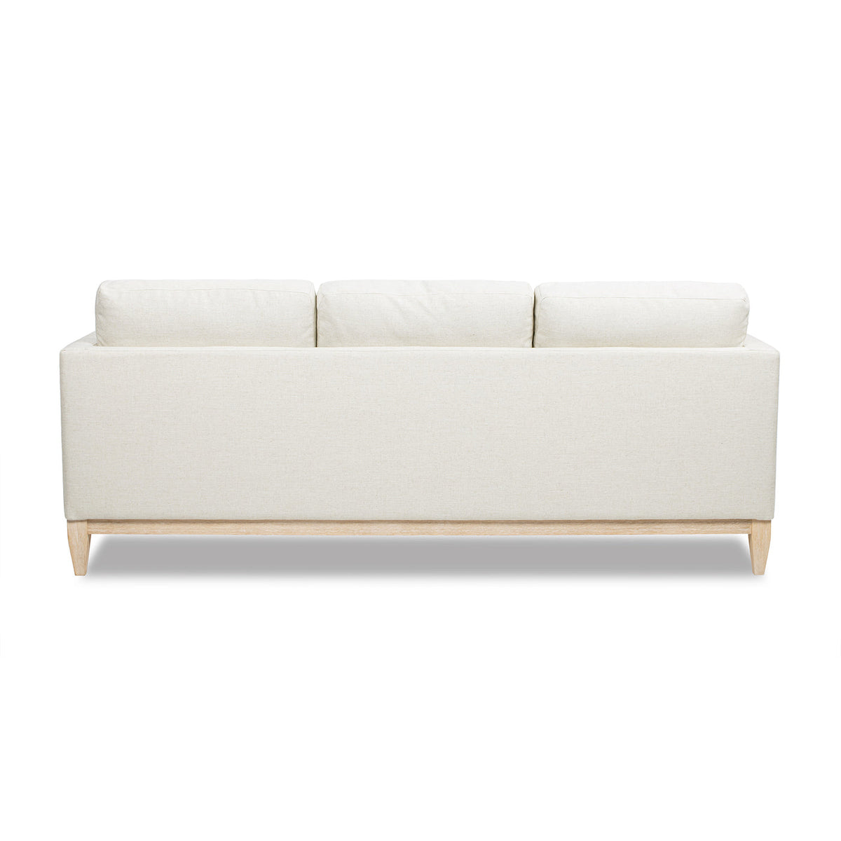 Knox 84' Modern Farmhouse Sofa, Flax White Linen