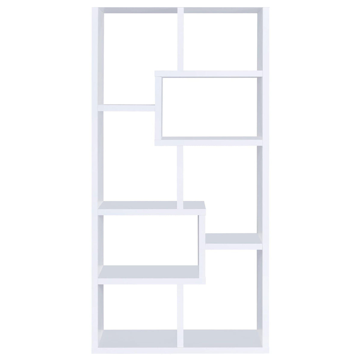 8 Shelf Geometric Bookcase