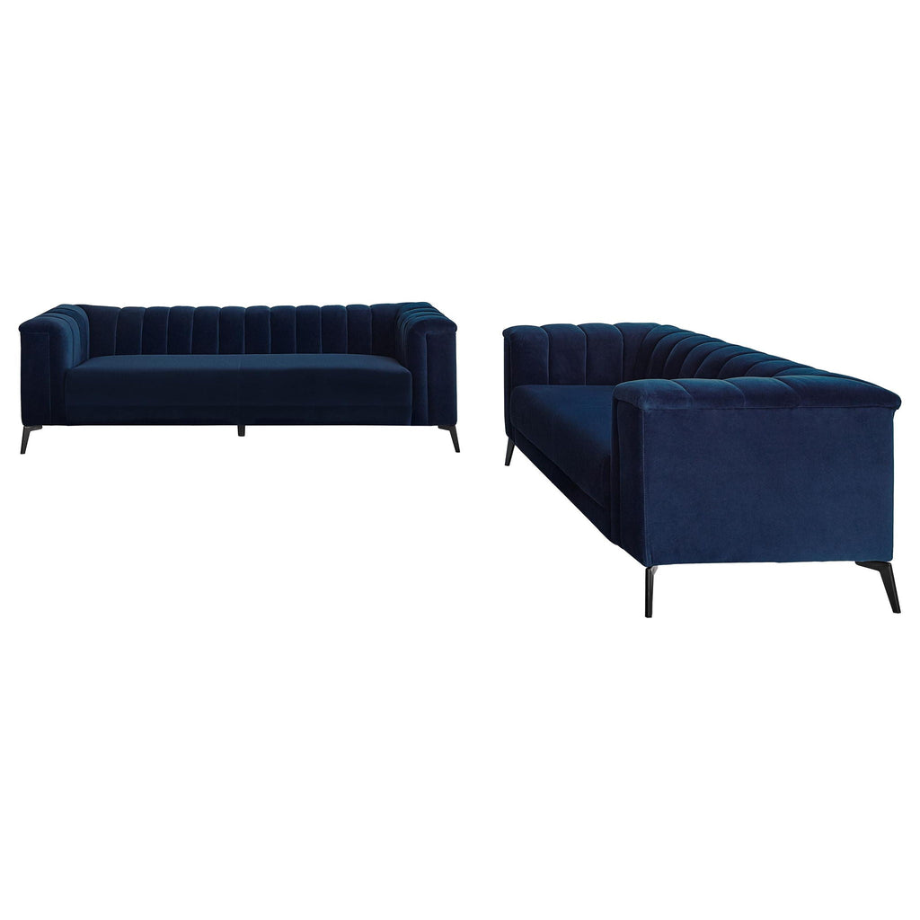Darci - Tuxedo Arm Living Room Set