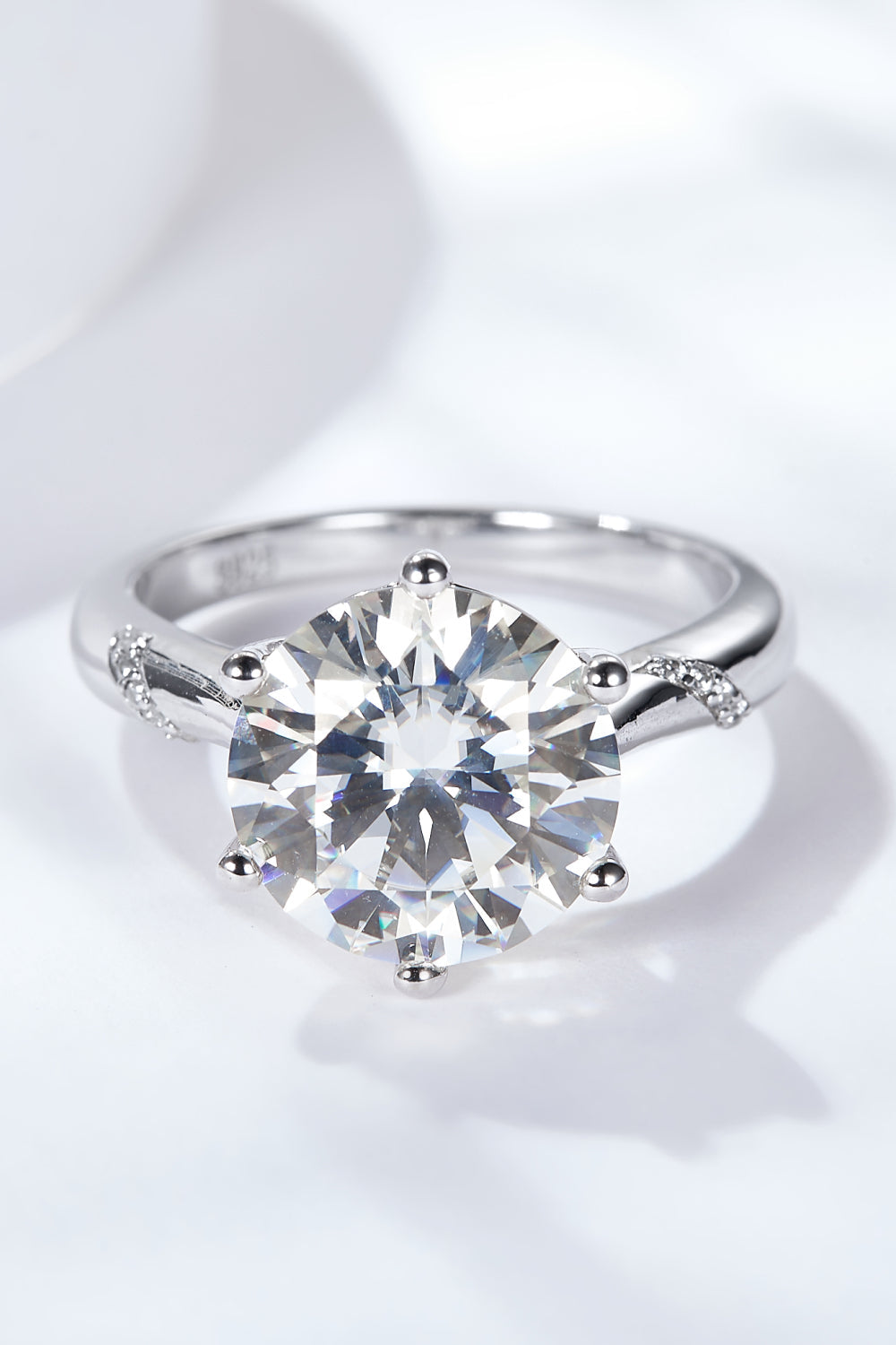 5 Carat Brilliant Round Cut Sparkala™ Solitaire Ring (Platinum Over Pure Sterling Silver)