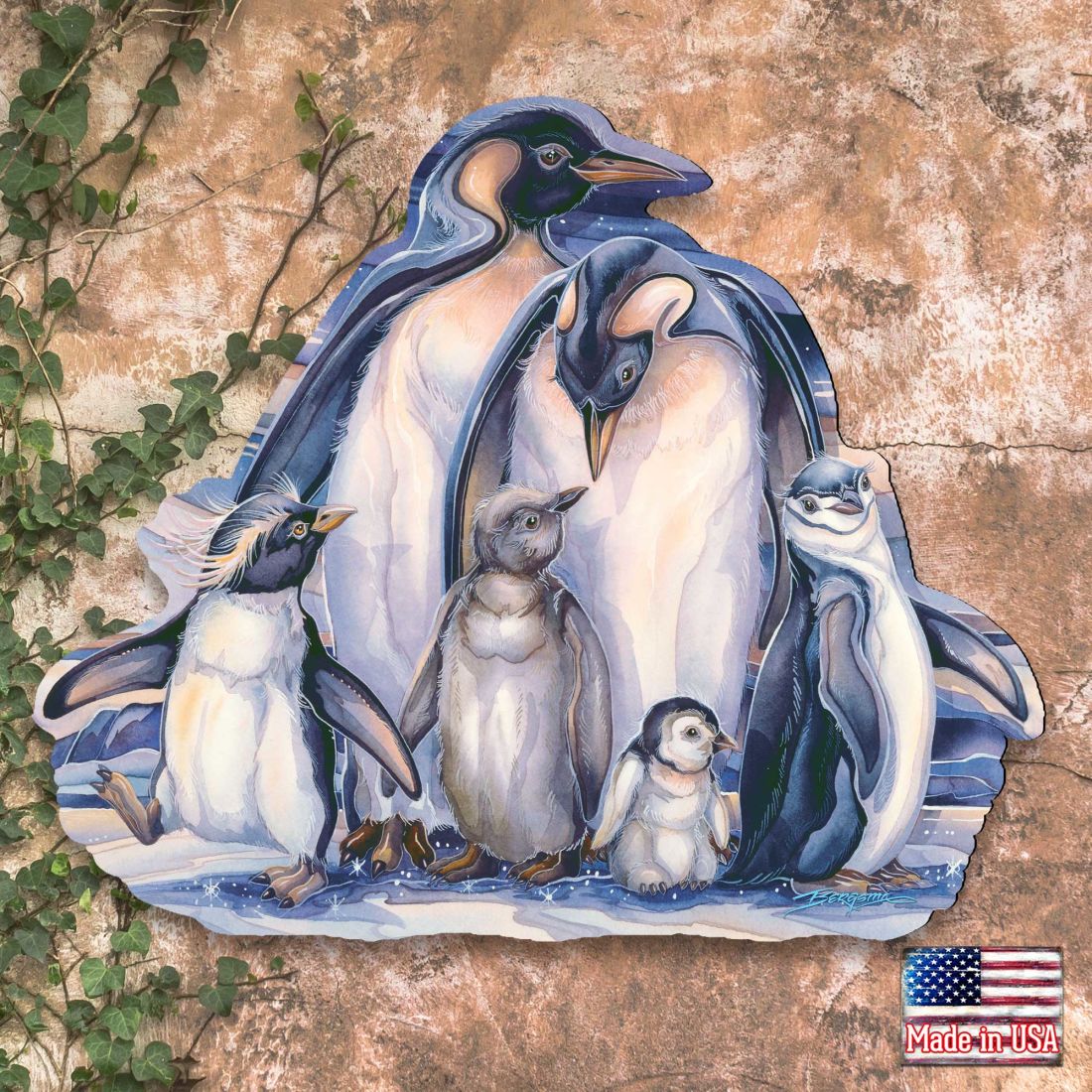 Sno Buddy Like You Wildlife Wall Art - J. Bergsma - Wildlife Holiday Decor - 8591659W-JB