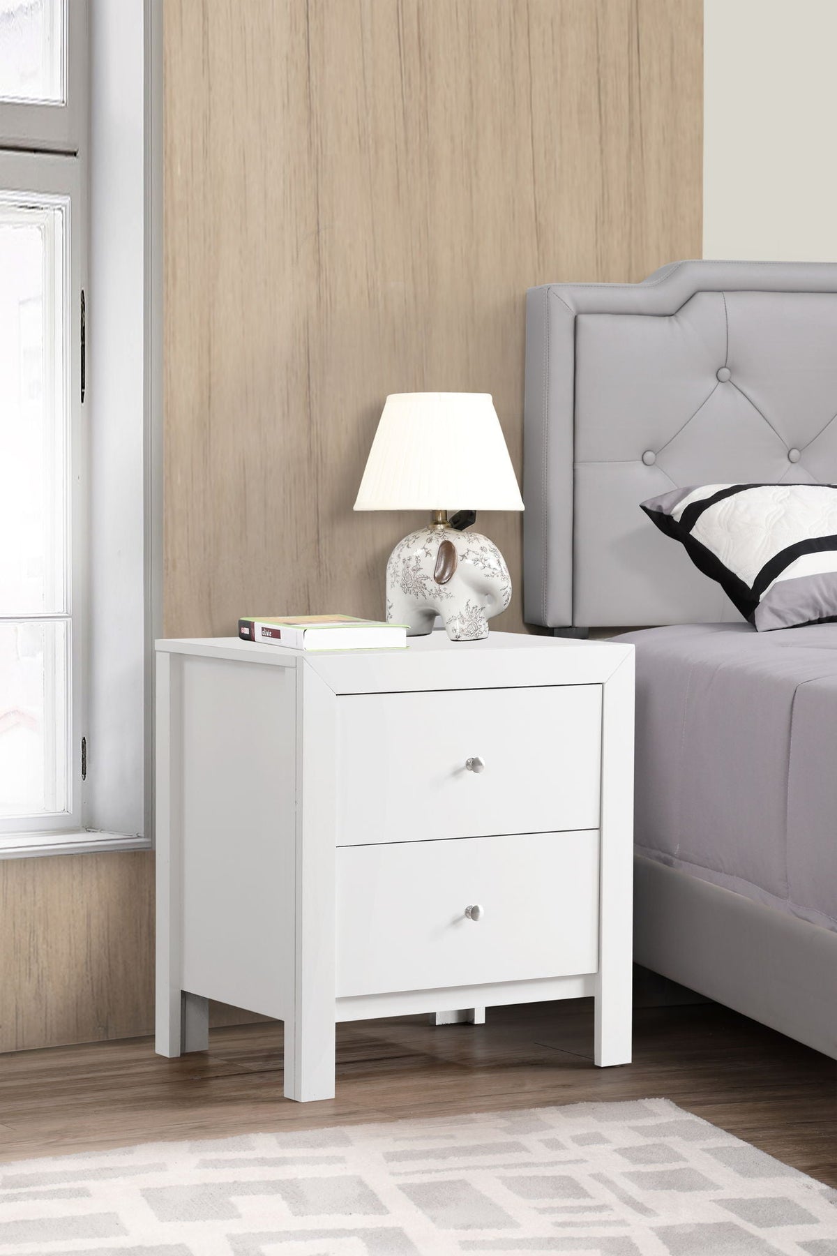 Charming Nightstand With Drawers