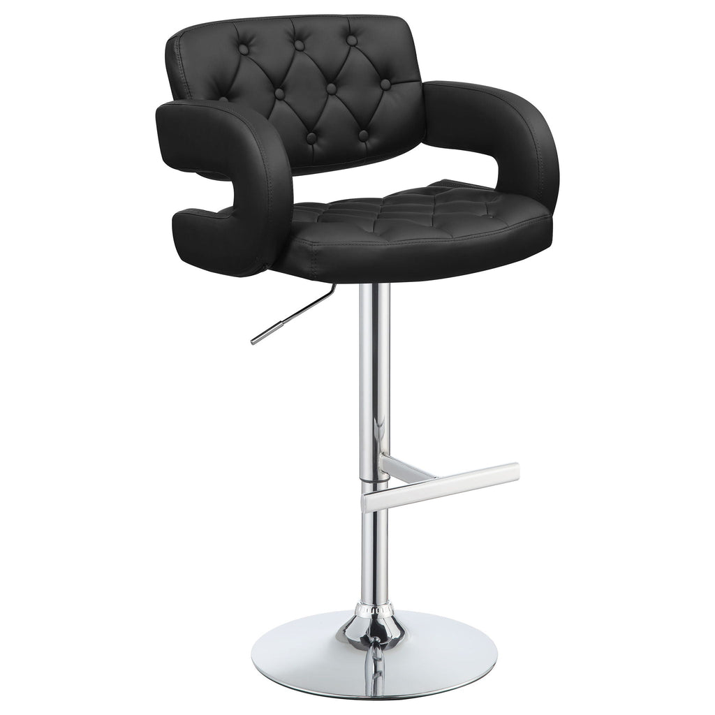 Adjustable Bar Stool With Upholstery